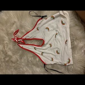 Rainbow crop top